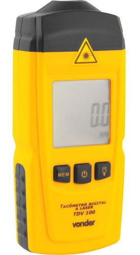 tacômetro digital vonder a laser tvd100 medidor de rpm