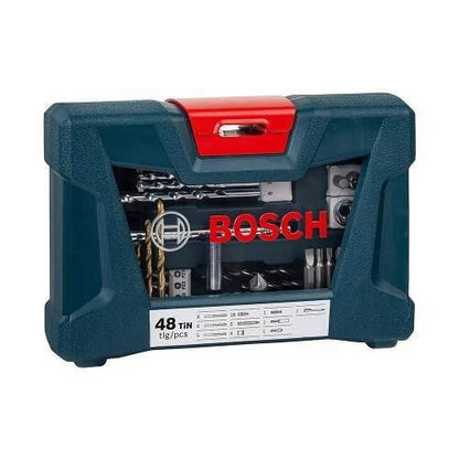 Maleta Pontas E Brocas V-line Titanio Bosch 48 Peças