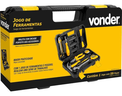 Jogo De Ferramentas C/ 59 Pçs Vonder