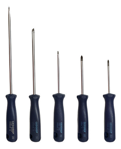 Jogo De Chave De Fenda E Phillips 5 Peças 150-160s2 Gedore