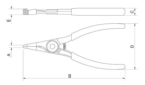 Alicate De Abrir Trava Cambio 7  Tramontina Pro 44010/170