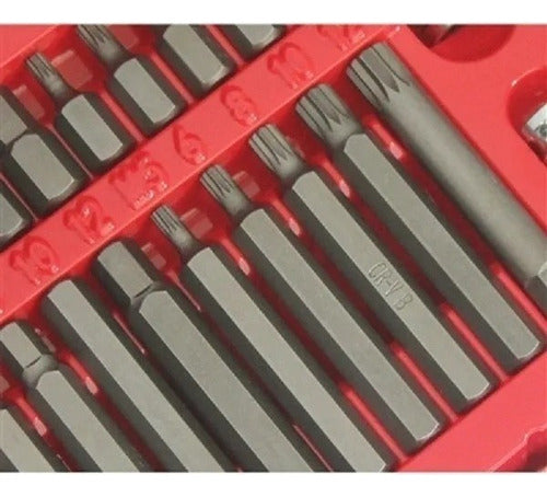 Jogo De Bits Torx Multidentada E Allen Com 40 Peças Vip