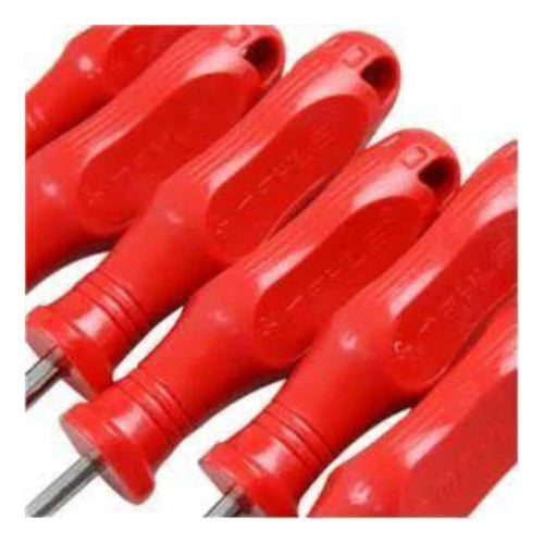 jogo de chave de fenda e phillips 6 peças 132102m - mayle