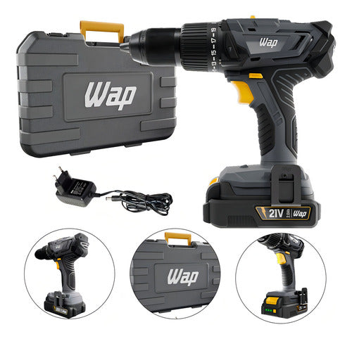 Parafusadeira E Furadeira De Impacto Wap 3/8 K21 Id01 Maleta