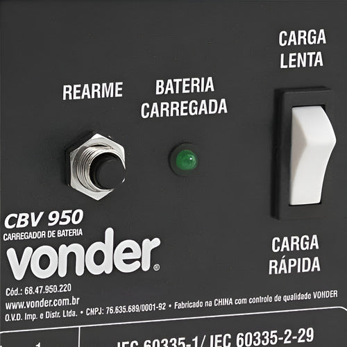 carregador de bateria portátil vonder cbv 950 90ah