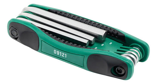 Jogo Chave Allen Canivete C/ 8 Pçs 1,5 A 8 Mm Sata St09121sj