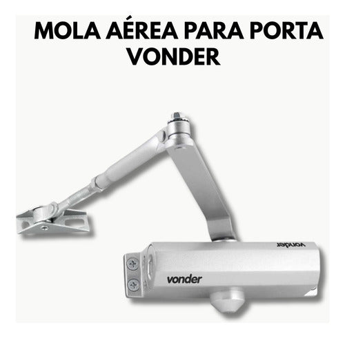 mola aérea para porta prata vonder potência 2 fechamento