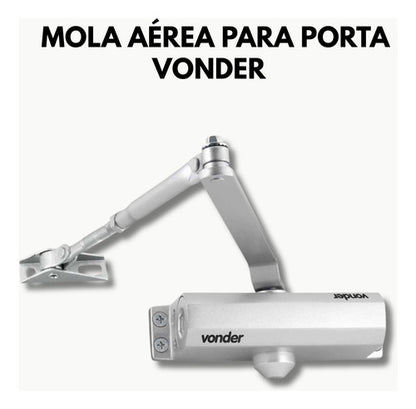 Mola Aérea Para Porta Prata Vonder Potência 2 Fechamento