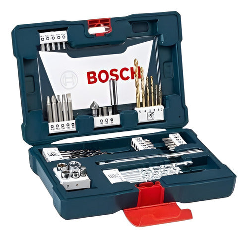 Maleta Pontas E Brocas V-line Titanio Bosch 48 Peças