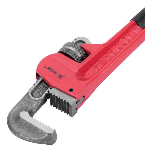 Chave De Cano Grifo/tubos 10'' Mordente Em Aço 1570255 Mtx Vermelho