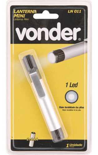 lanterna em caneta de led mini ln 011 - vonder