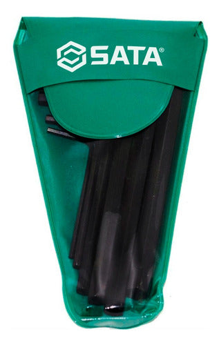 Jogo De Chave Hexagonal Curta 1,5 A 6mm 7 Peças Sata