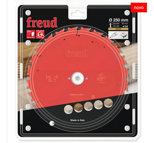 disco de serra circular 250mm madeira fr23w001t freud vermelho