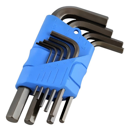 jogo de chave allen curta de 1.5 a 10 mm com 9 peças gedore