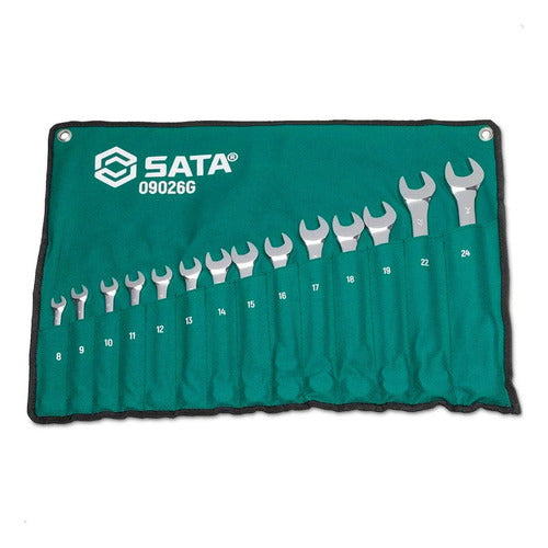 jogo de chaves combinadas 8 a 24mm c 14 pcs sata - st09026g