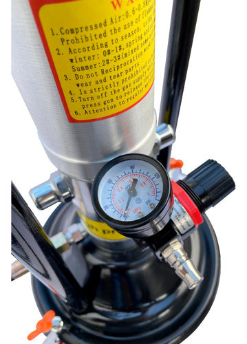 engraxadeira pneumática propulsora p/ graxa balde 12kg