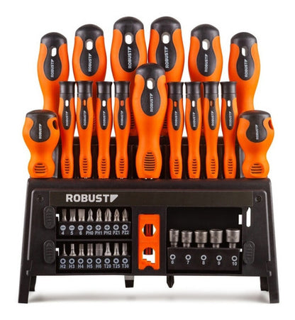 Jogo Chaves De Fenda, Bits E Soquetes 39 Peças Robust Gedore