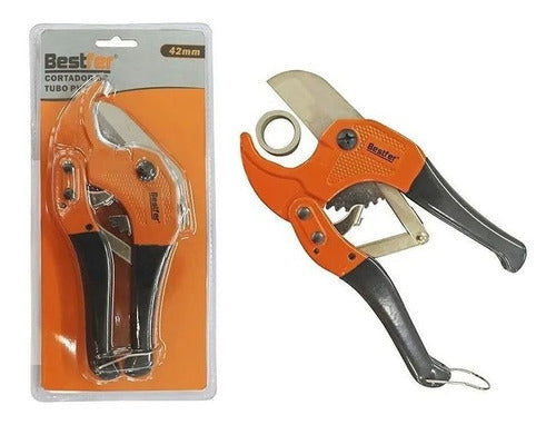 cortador de tubo cano de pvc até 42mm com trava bestfer