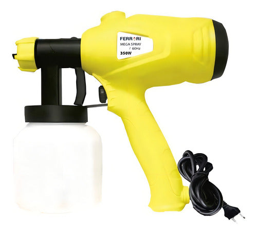 Pistola Pintura Pulverizadora Elétrica 350w Ms-350w Ferrari Amarelo 220v