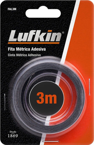 Fita Métrica Auto Adesiva 3 Metros De Aço - Lufkin