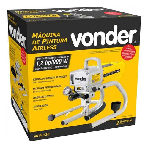 Máquina De Pintura Airless 900w 3.000 Psi Mpa 120 Vonder