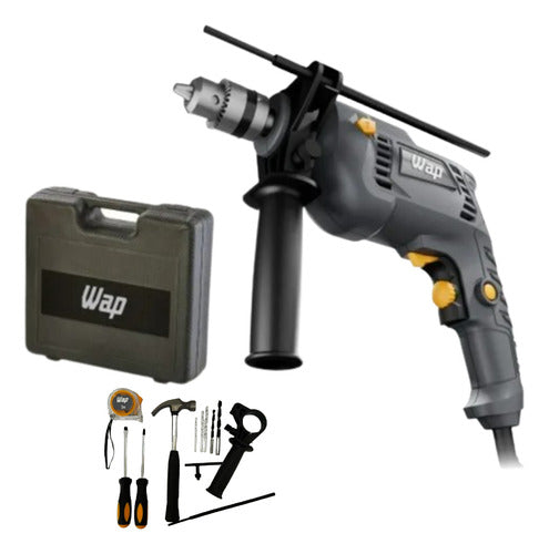 parafusadeira e furadeira de impacto wap wf700k10 3/8'' 700w