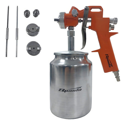 pistola de pintura revolver de pintura 1lt bico1.2 1.5 1.8mm