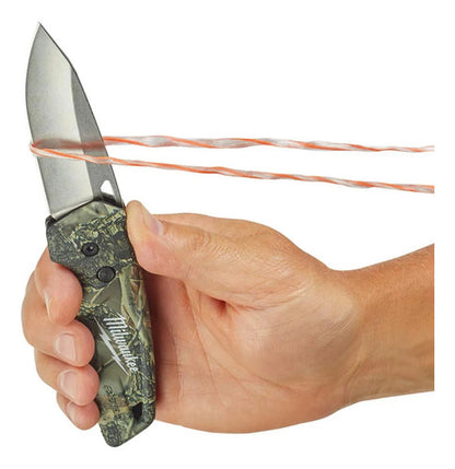 Faca Lâmina Dobrável Camuflada Fastback 48-22-1524 Milwaukee Camuflagem