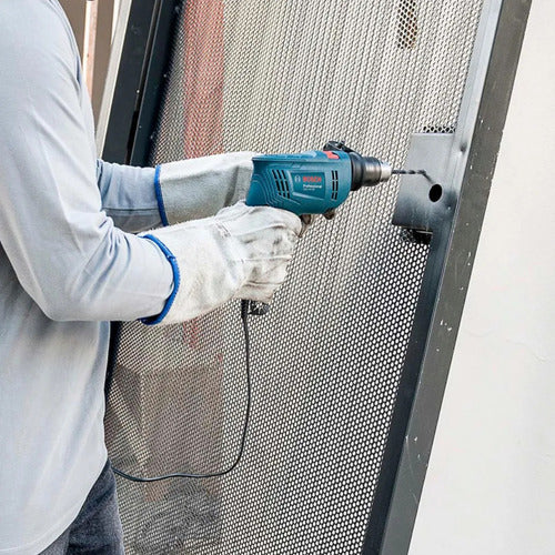 Furadeira De Impacto Bosch Gsb 550re 550w C/ 3 Brocas Azul-turquesa