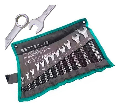 Jogo De Chave Combinada 6 A 22mm C/12 Peças Stels - 1540555