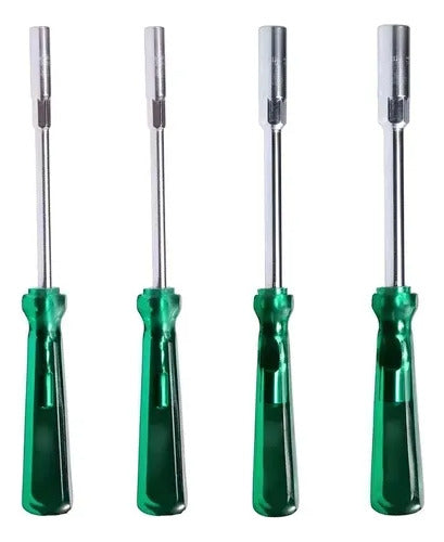 Jogo De Chaves Canhão Vazada 4 Peças 6 A 10mm Vip Industrial Verde