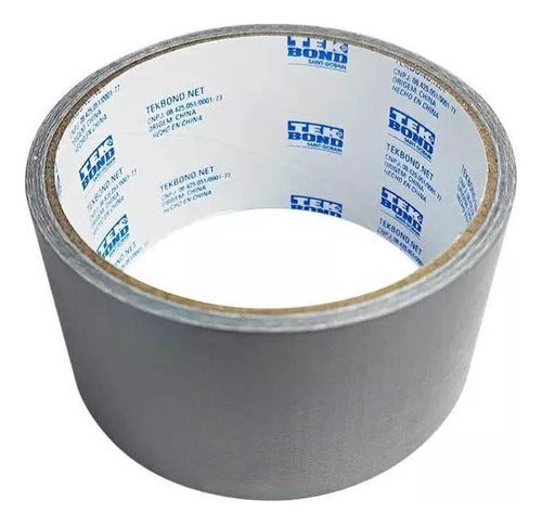 fita adesiva reforçada silver tape rl 48mm x 5m tekbond cor