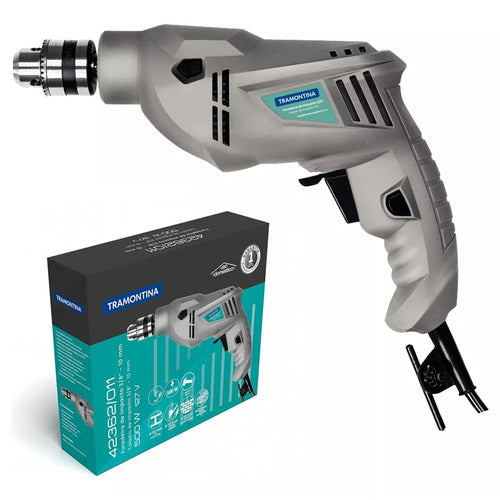 Furadeira 3/8 Economica 500w Tramontina Cinza