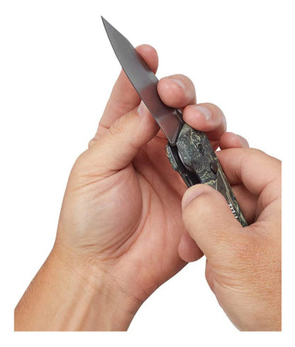 Faca Lâmina Dobrável Camuflada Fastback 48-22-1524 Milwaukee Camuflagem