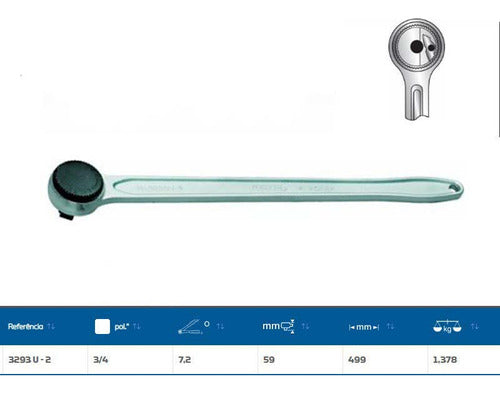 jogo soquetes gedore blu 3/4 pol 22 a 50mm 14 pçs estriado
