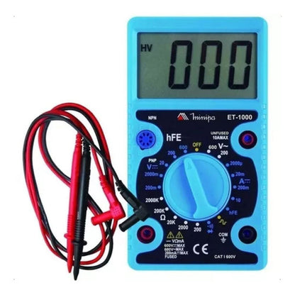 Multímetro Digital Profissional Et-1000 Minipa Portátil