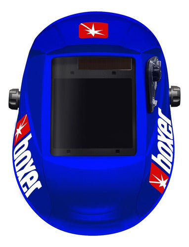Máscara De Solda Boxer Bs 120 Escurecimento Automático Azul
