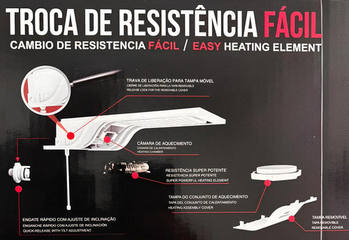 resistência chuveiro intense 7800w 220v fame