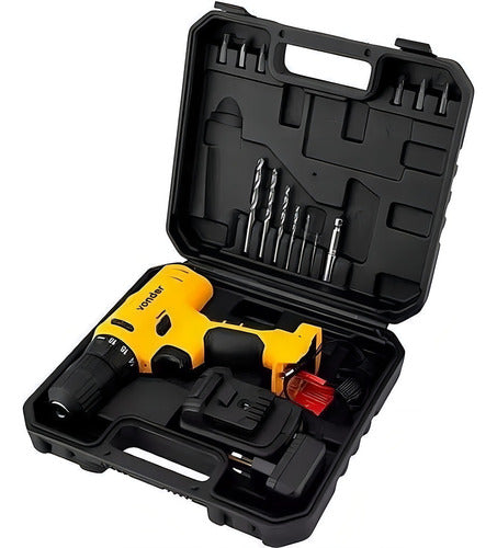 parafusadeira e furadeira a bateria 12v biv pfv120 1 bateria - amarelo - 50 hz/60 hz - 110v/220v