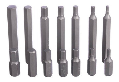 Jogo De Bits Allen Tipo Hexagonal Com 15pçs 1015mq King Tony