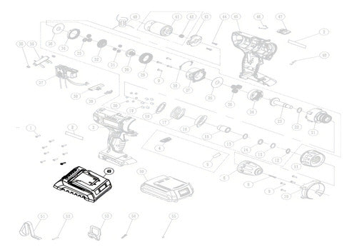 carregador bateria 18v intercambiável convencional vonder
