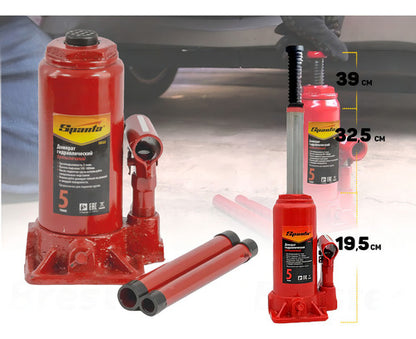 Mini Macaco Hidraulico Sparta Garrafa 5 Toneladas Vermelho