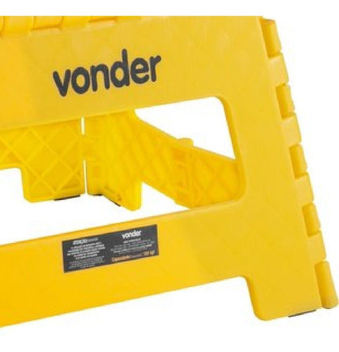 Banqueta Plastica Dobravel 220mm Amarela Vonder