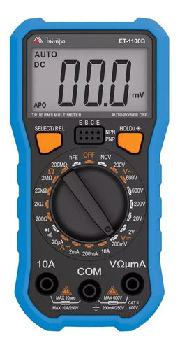 Multimetro Digital Minipa Et-1100b Portátil Profissional