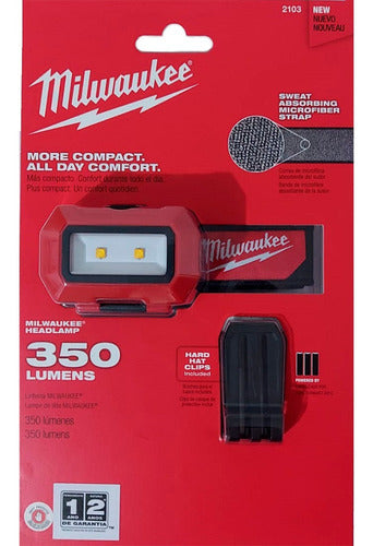 lanterna de cabeça led a pilha aaa milwaukee 2103-01
