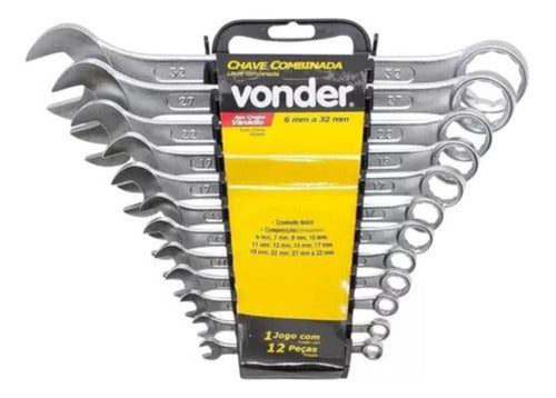 Jogo Chaves Combinadas 6 Mm A 32 Mm Com 12 Peças Vonder