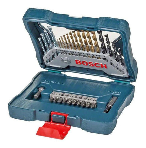 kit jogo ferramentas brocas bits x-line titânio 30 pçs bosch