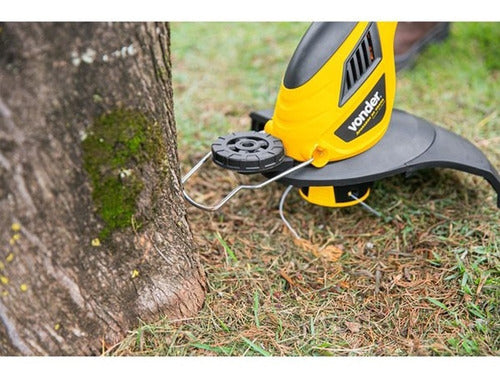 aparador de grama elétrico vonder agv 1000 220v 220v amarelo/preto