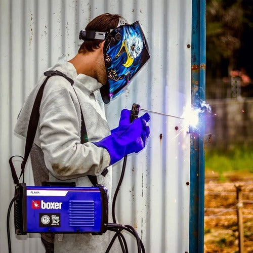 Máquina De Solda Boxer Flama 161 Bivolt 160a Azul/preto