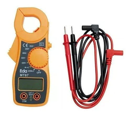 mini alicate amperímetro digital aviso sonoro fertak